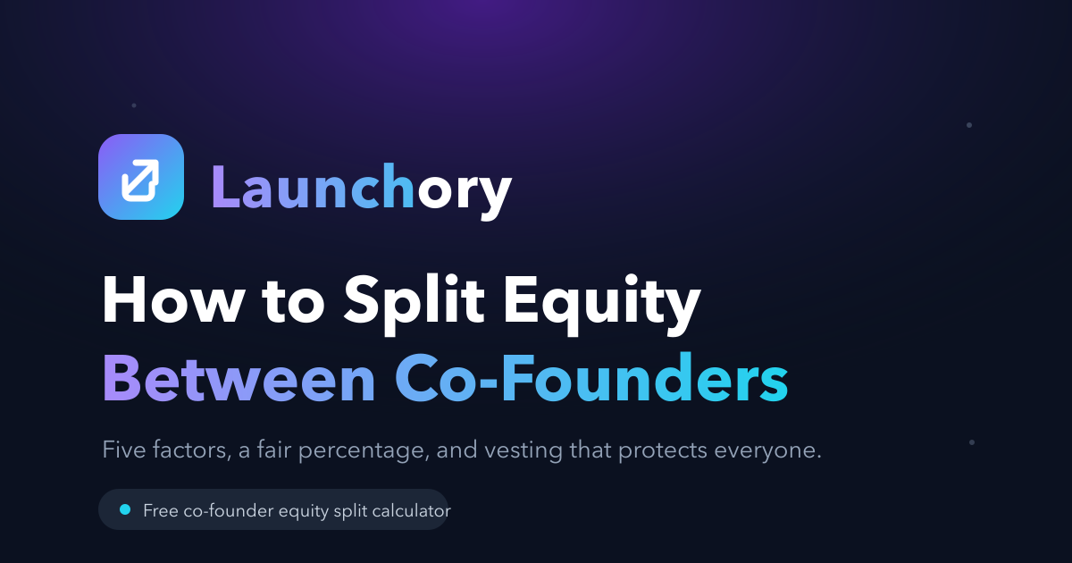 How to Split Equity Between Co-Founders